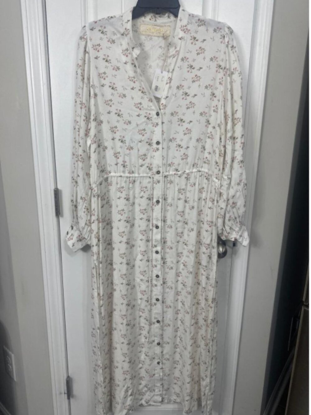 Jens Pirate Booty Voila Maxi Dress Winter White Floral XS NEW